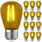 Luxrite S14 LED Edison Yellow Light Bulbs 0.5W Colored Bulb for String Lights E26 Base, 12PK LR21735-12PK - alternate 1